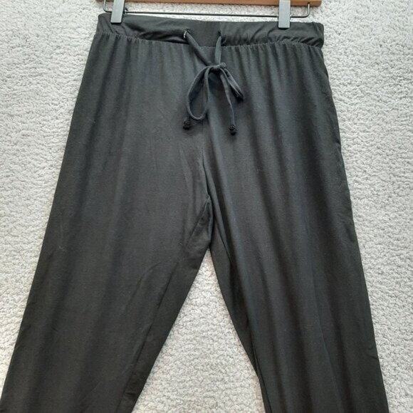 Tahari Womens Relaxed Fit Elastic Waistband Drawstring Jogger Black Size Small - Picture 4 of 9